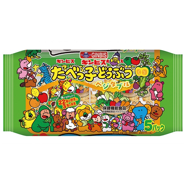 ギンビス たべっ子どうぶつ ベジタブル5P 100g×12個入