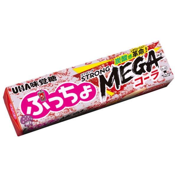 UHA味覚糖 ぷっちょスティック ストロングMEGAコーラ 10粒×10個入×(2ケース)