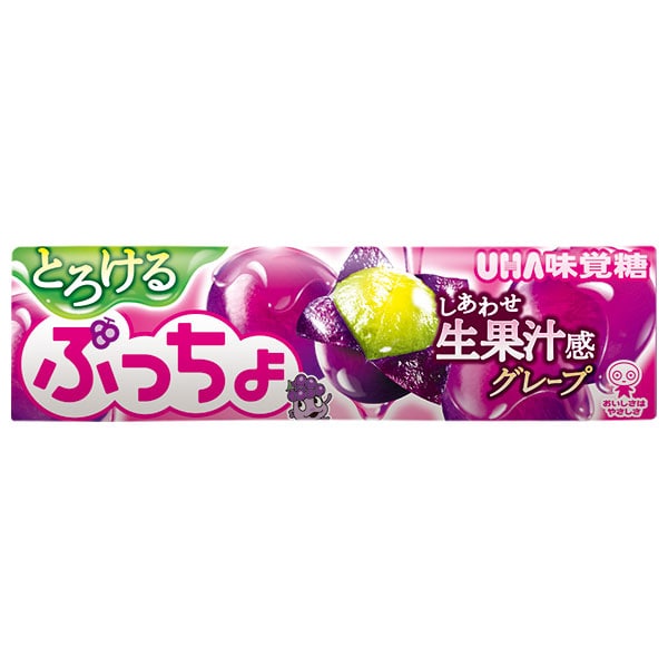 UHA味覚糖 ぷっちょスティック とろけるグレープ 10粒×10個入×(2ケース)