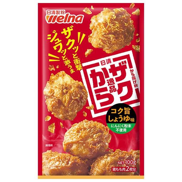 日清ウェルナ 日清 秘伝のから揚げ粉 まろやかしょうゆ味 にんにく不使用 80g×12袋入×(2ケース)