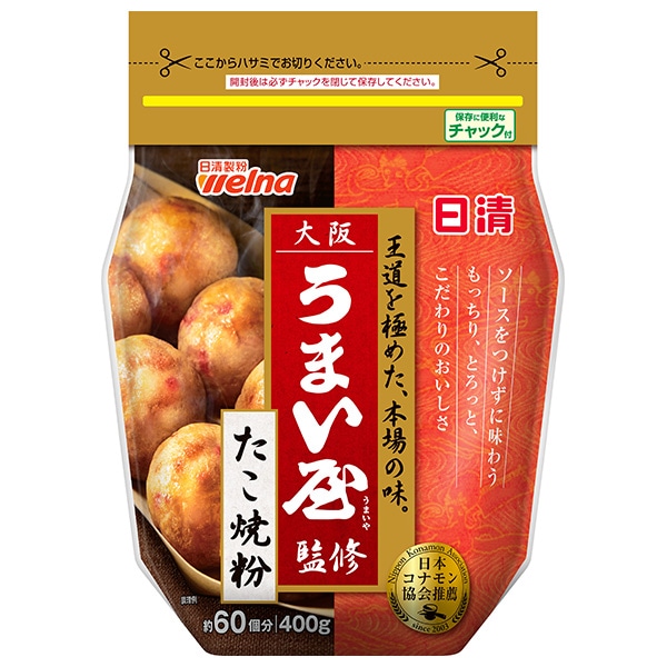 日清ウェルナ 日清 大阪うまい屋監修 たこ焼粉 400g×12袋入