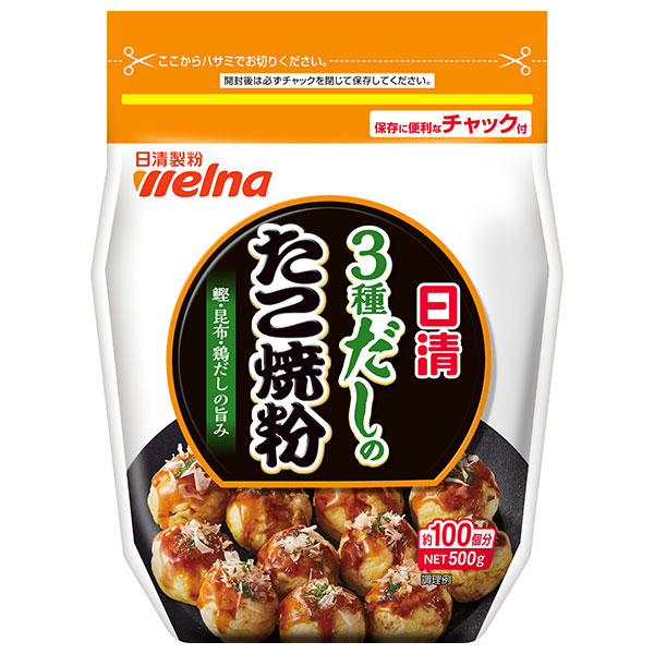 日清ウェルナ 日清 3種だしのたこ焼粉 500g×12袋入