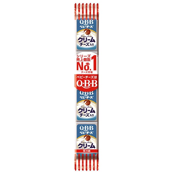 QBB クリームチーズ入りベビーチーズ 54g(4個)×25個入 チルド 冷蔵品