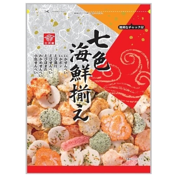 三河屋製菓 七色海鮮揃え 125g×12袋入