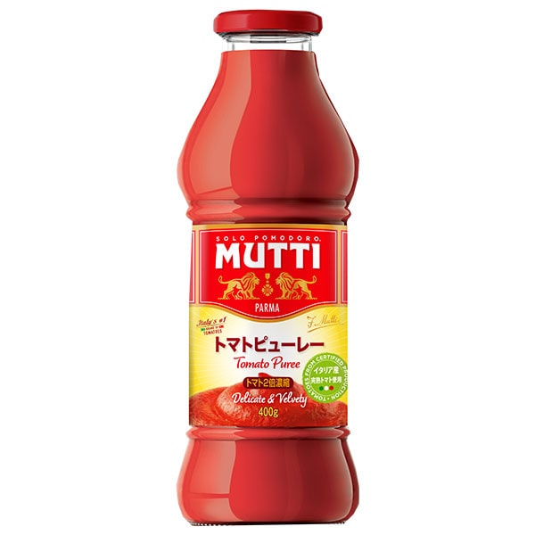 ムッティ MUTTI トマトピューレ 400g瓶×12本入×(2ケース)