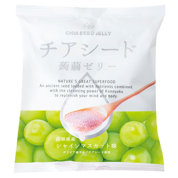若翔 チアシード 蒟蒻ゼリー シャインマスカット 10個×12袋入×(2ケース)