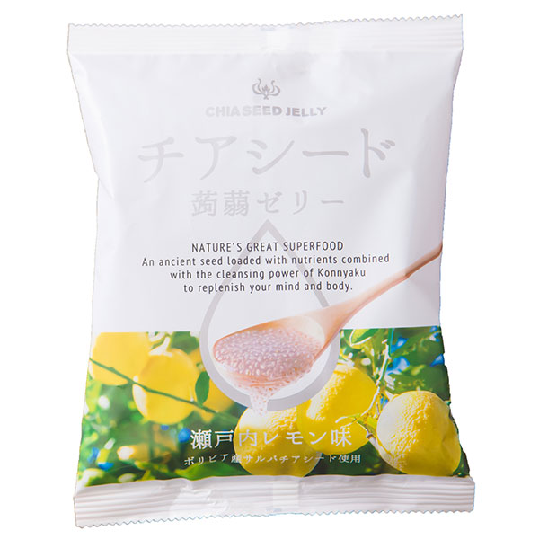 若翔 チアシード蒟蒻ゼリー 瀬戸内レモン味 10個×12袋入×(2ケース)