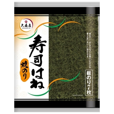 大森屋 わが家はお寿司屋さん赤 板のり5枚(2ツ折)×10袋入: 飲料 食品