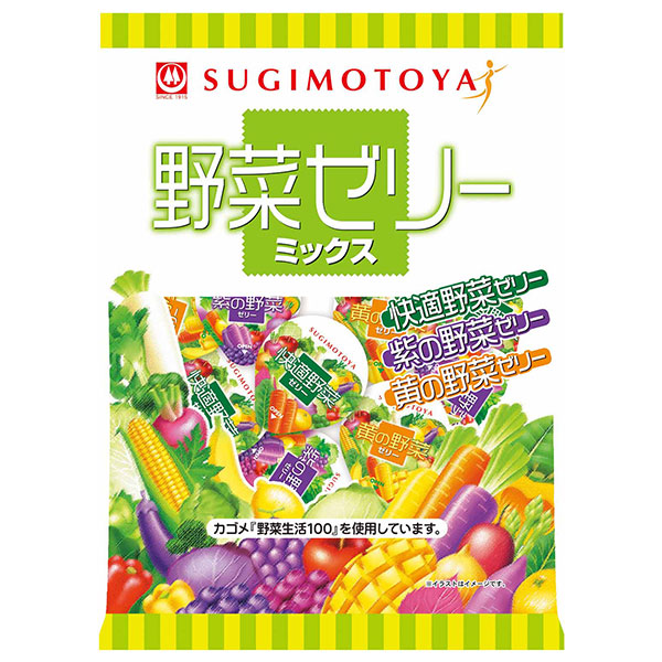 杉本屋製菓 野菜ゼリーミックス 462g(22g×21個)×8袋入