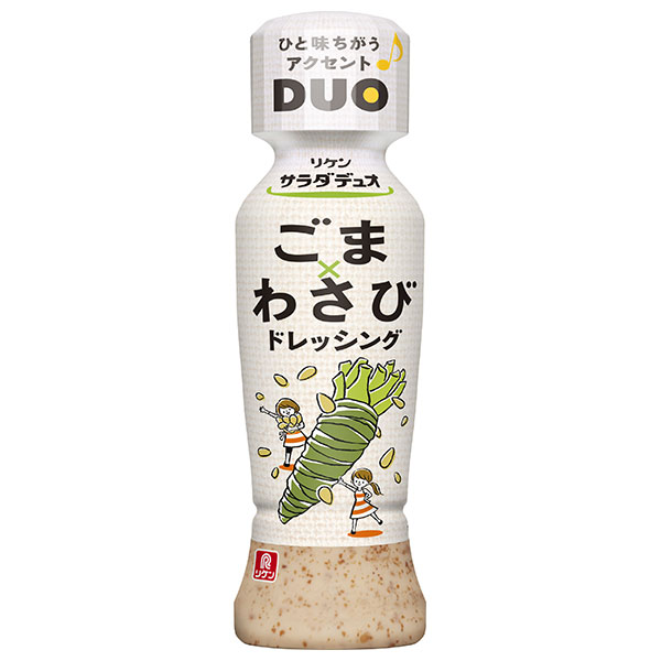 理研ビタミン リケン サラダデュオ ごまわさびドレッシング 190mlペットボトル×12本入