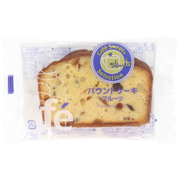 モントワール カフェパウンドケーキ フルーツ 1個×6袋入