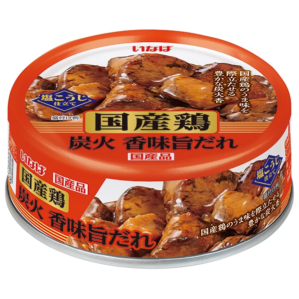 いなば食品 国産鶏 炭火香味旨だれ 65g缶×24個入×(2ケース)