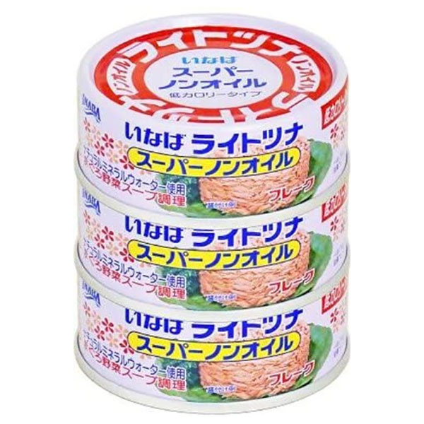 いなば食品 ライトツナスーパーノンオイル国産 70g×3缶×16個入