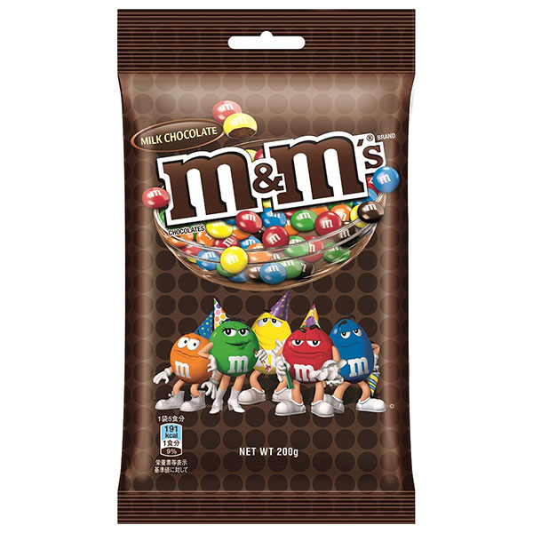 マースジャパン M&M’S(エム&エムズ) ペグパックミルク 200g×12袋入