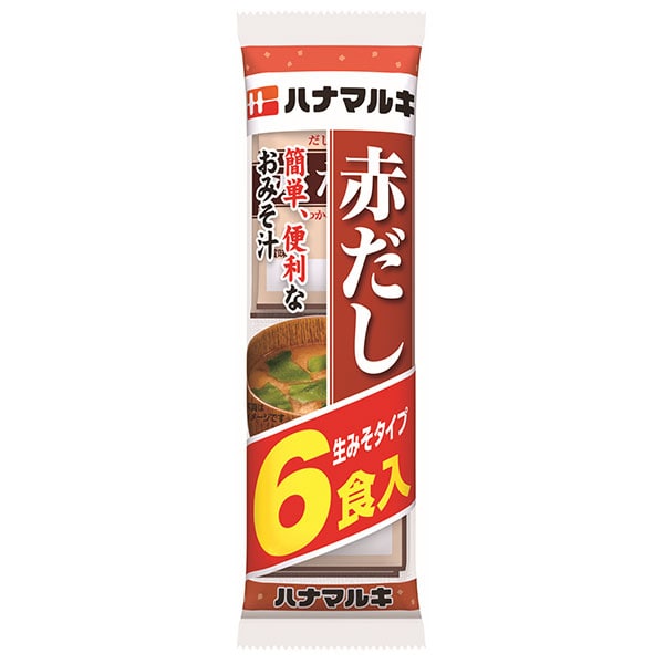 ハナマルキ 即席赤だし 6食×12袋入
