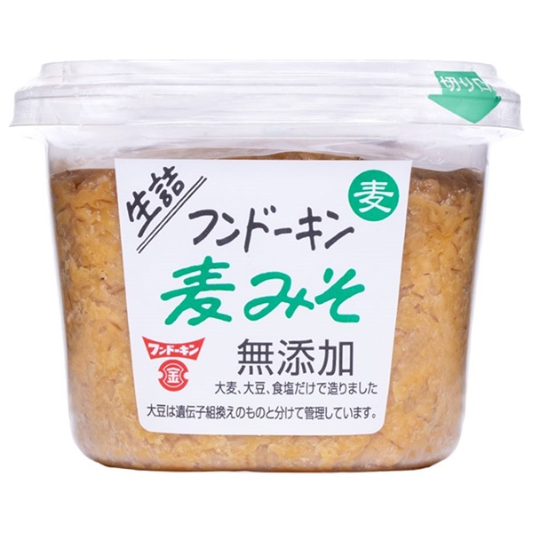 フンドーキン 生詰 麦みそ 無添加 500g×6個入