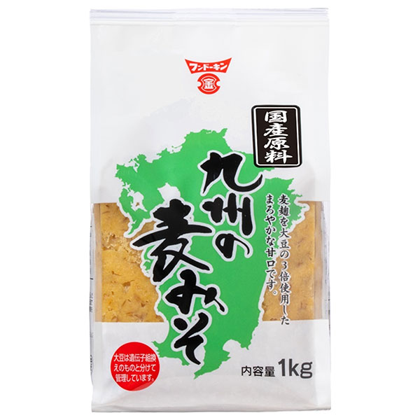 フンドーキン 九州の麦みそ 1kg×10袋入×(2ケース)