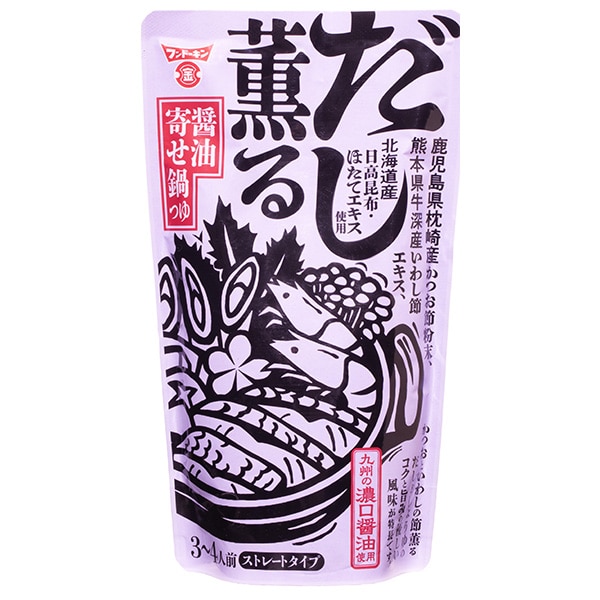 フンドーキン だし薫る 醤油寄せ鍋つゆ 750g×12袋入×(2ケース)