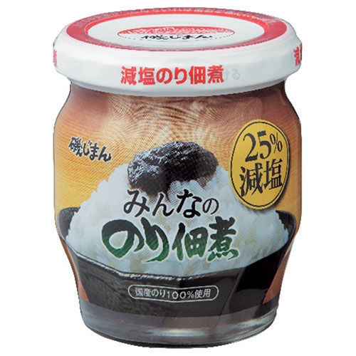 磯じまん みんなののり佃煮 25%減塩 145g瓶×12個入×(2ケース)