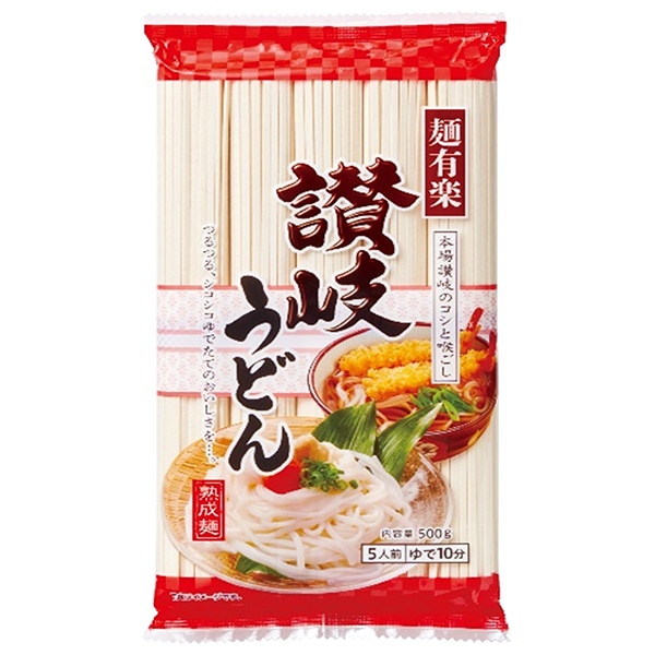 麺有楽 讃岐うどん 500g×20袋入×(2ケース)