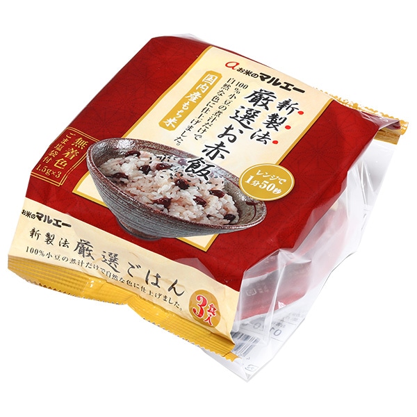 マルエー食糧 新製法 厳選お赤飯 (160g×3)×12個入