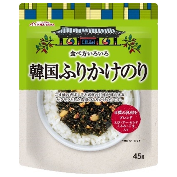 徳山物産 食べ方いろいろ 韓国ふりかけのり 45g×20袋入