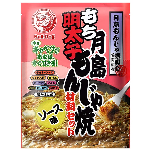 ブルドッグソース 月島もち明太子もんじゃ ソース味 106g×5袋入×(2ケース)