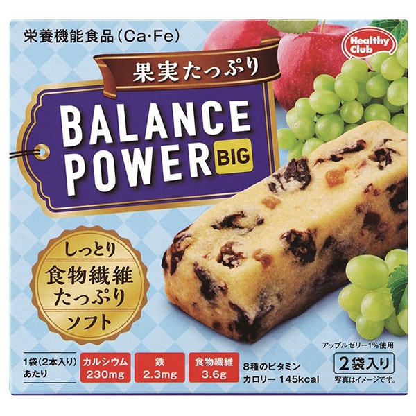 ハマダコンフェクト バランスパワービッグ 果実たっぷり 2袋×16(8×2)個入