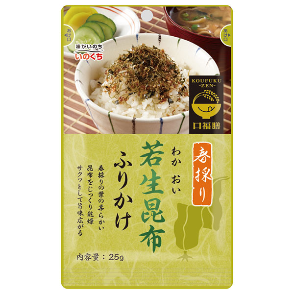ネコポス 井口食品 若生昆布ふりかけ 25g×10袋入