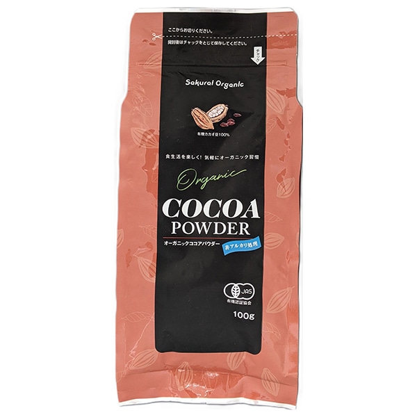 桜井食品 オーガニックココアパウダー 100g×12袋入×(2ケース)