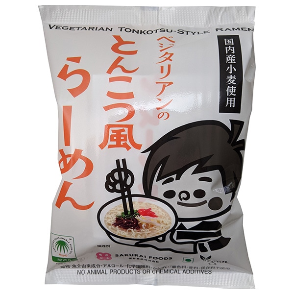 桜井食品 ベジタリアンのとんこつ風らーめん 106g×20袋入