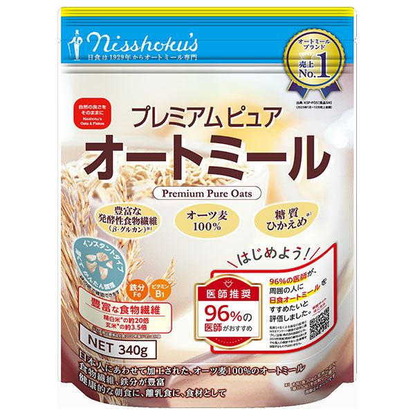 日本食品製造 日食 プレミアム ピュアオートミール 340g×4袋入