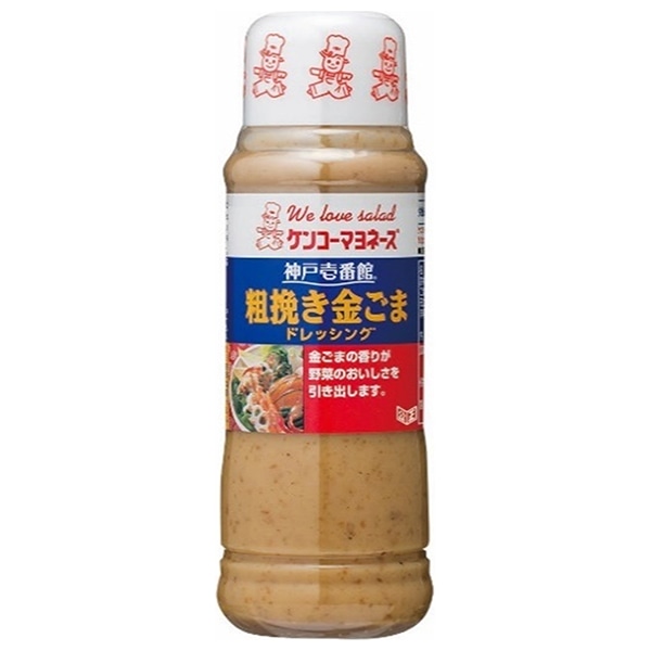 ケンコーマヨネーズ 神戸壱番館 粗挽き金ごまドレッシング 300ml×12本入×(2ケース)