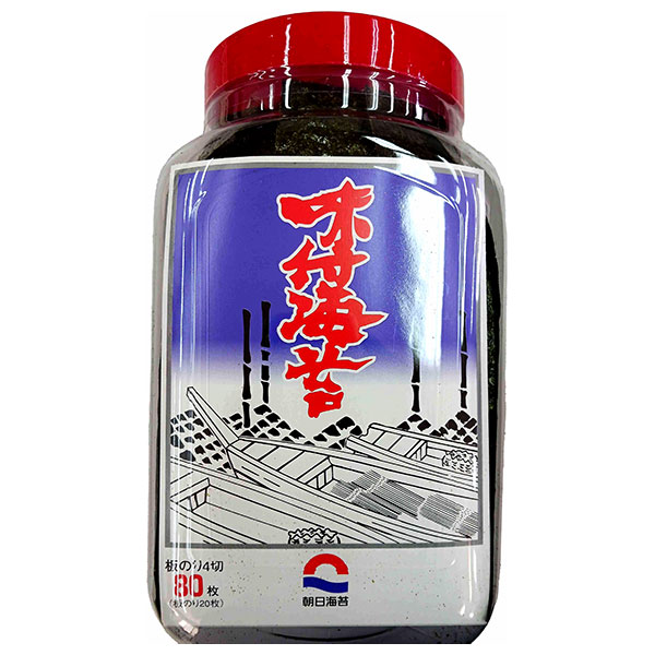 朝日海苔本舗 味付海苔 4切80枚(板のり20枚)×3個入×(2ケース)