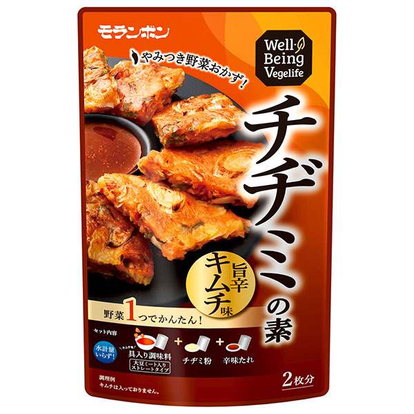 モランボン Well BeingVegelife チヂミの素 旨辛キムチ味 315g×10袋入