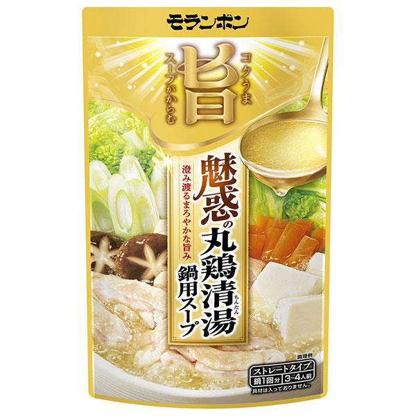 モランボン コク旨スープがからむ 魅惑の丸鶏清湯鍋用スープ 750g×10袋入×(2ケース)