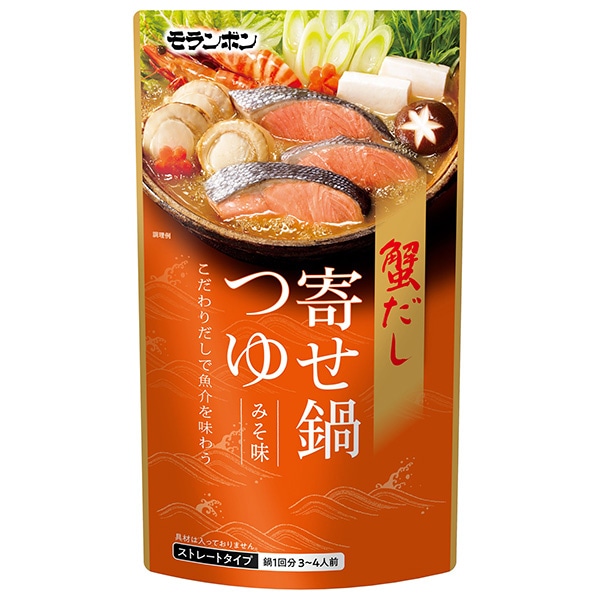 モランボン 蟹だし 寄せ鍋つゆ みそ味 750g×10袋入