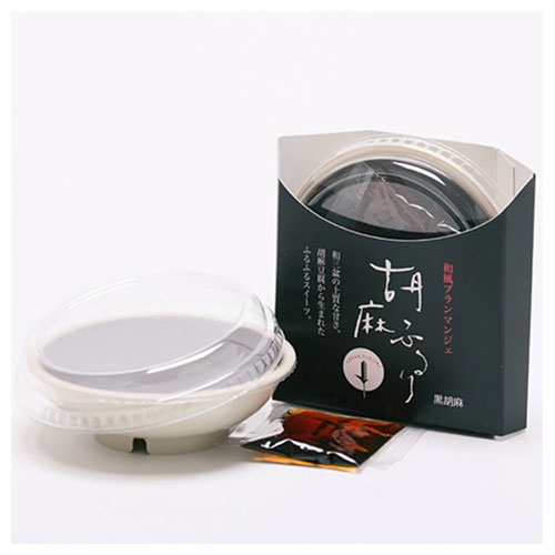 大覚総本舗 和風ブランマンジェ 胡麻ふるり 黒胡麻 (生菓子80g・黒蜜10g)×40個入