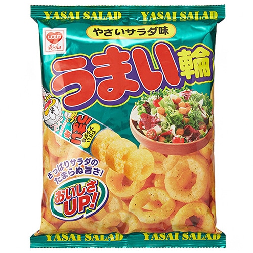 リスカ うまい輪やさいサラダ味 75g×12袋入 メーカー 問屋直送