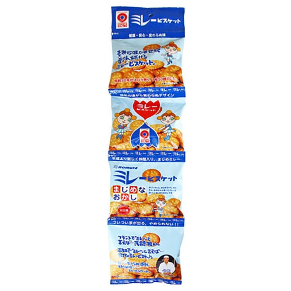 野村煎豆加工店 4連ミレービスケット(塩) 120g(30g×4)×10袋入 メーカー 問屋直送