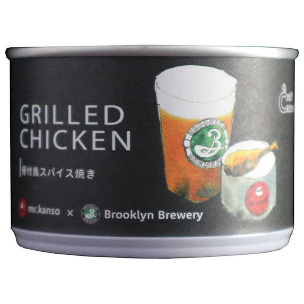 CB・HAND 骨付き鶏スパイス焼き(グリルドチキン缶) 110g缶×12個入