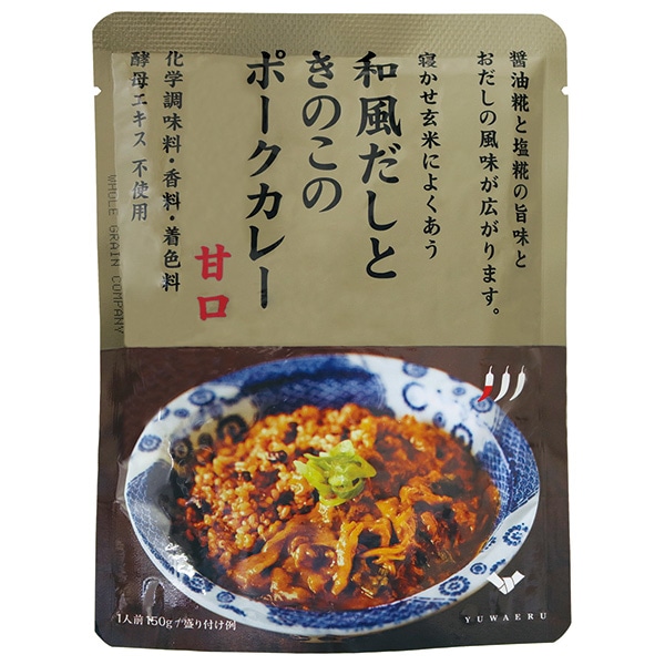 結わえる 和風だしときのこのポークカレー 150g×10袋入