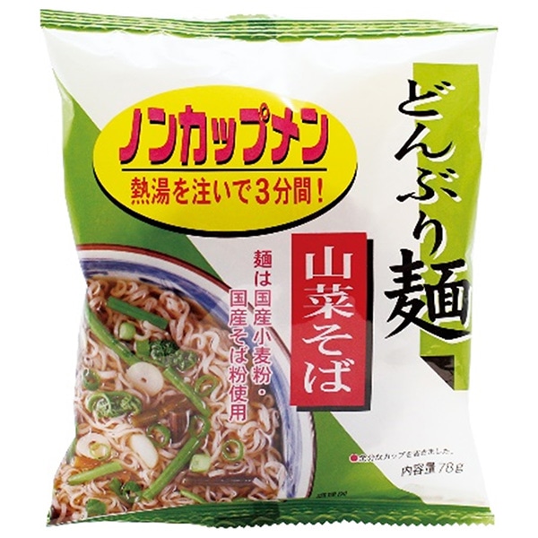 トーエー どんぶり麺・山菜そば 78g×24袋入