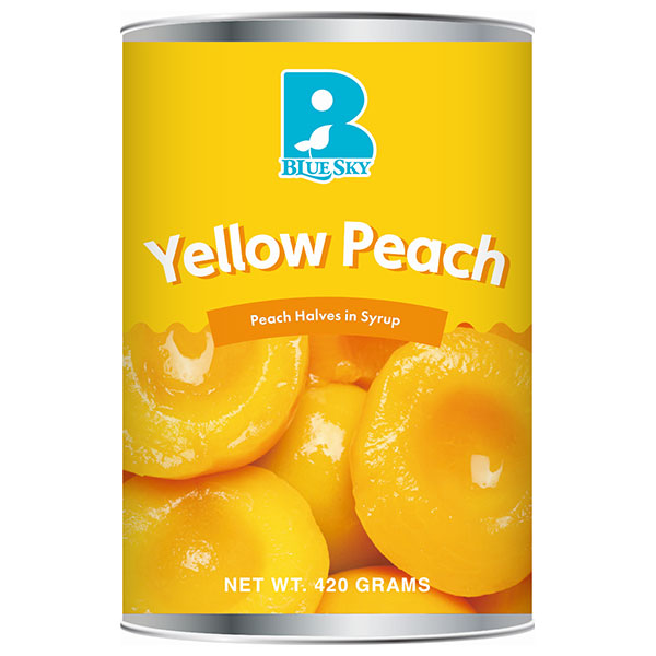 ブルースカイ イエローピーチ(ハーフ)  4号缶 420g×24個入