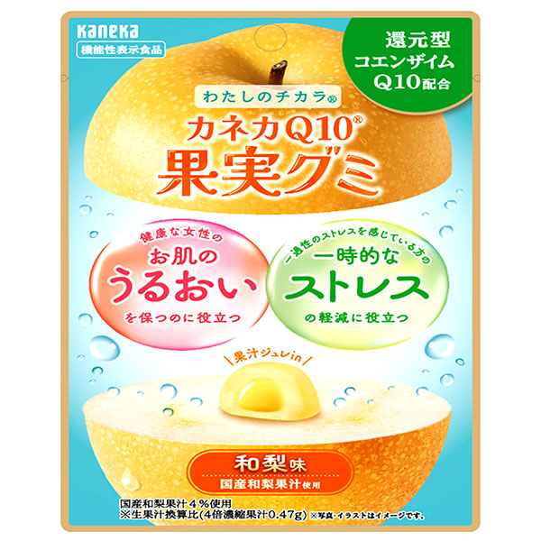 カネカ食品 カネカQ10果実グミ 和梨味 40g×10袋入×(2ケース)