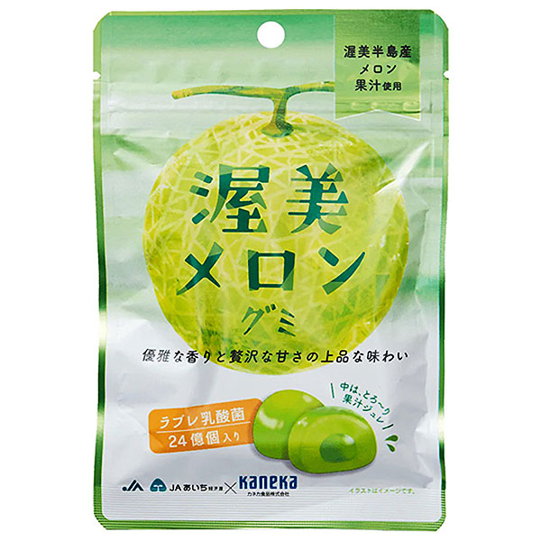 ネコポス カネカ食品 渥美メロングミ ラブレ乳酸菌入 40g×10袋入