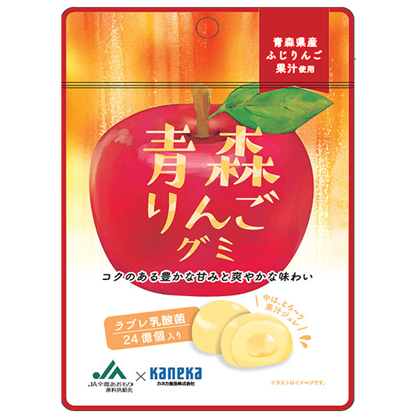 カネカ食品 青森りんごグミ ラブレ乳酸菌入 40g×10袋入×(2ケース)