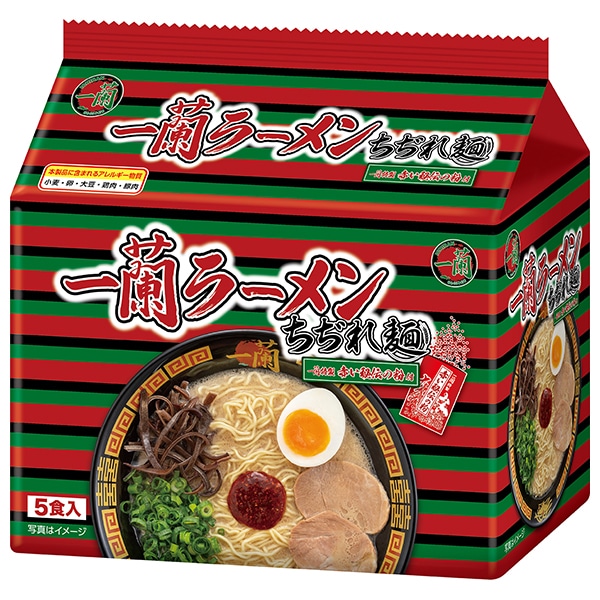 一蘭 一蘭ラーメン ちぢれ麺 5食パック(665g)×6袋入