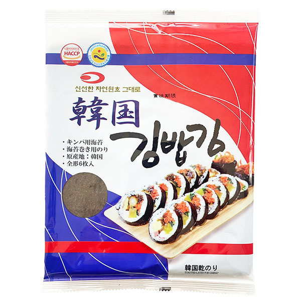 大同 韓国キンパ用 乾のり 全形6枚×30袋入