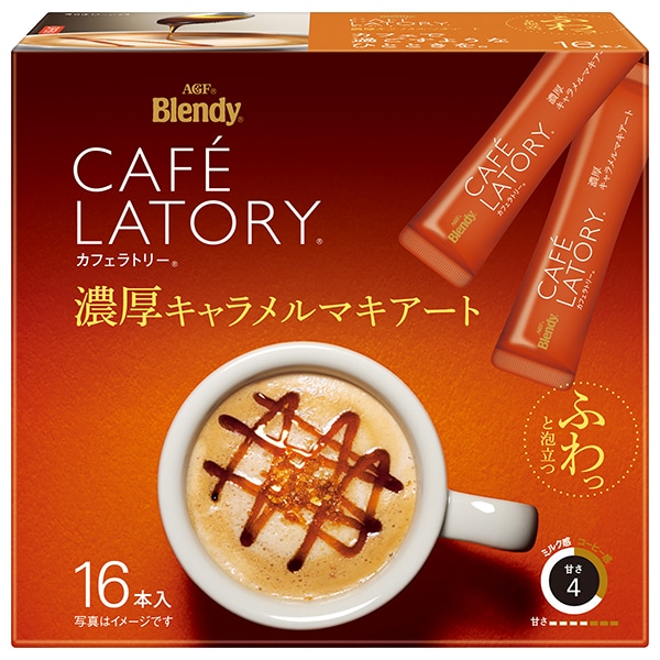AGF ブレンディ カフェラトリー スティック 濃厚キャラメルマキアート (11.5g×16本)×6箱入×(2ケース)